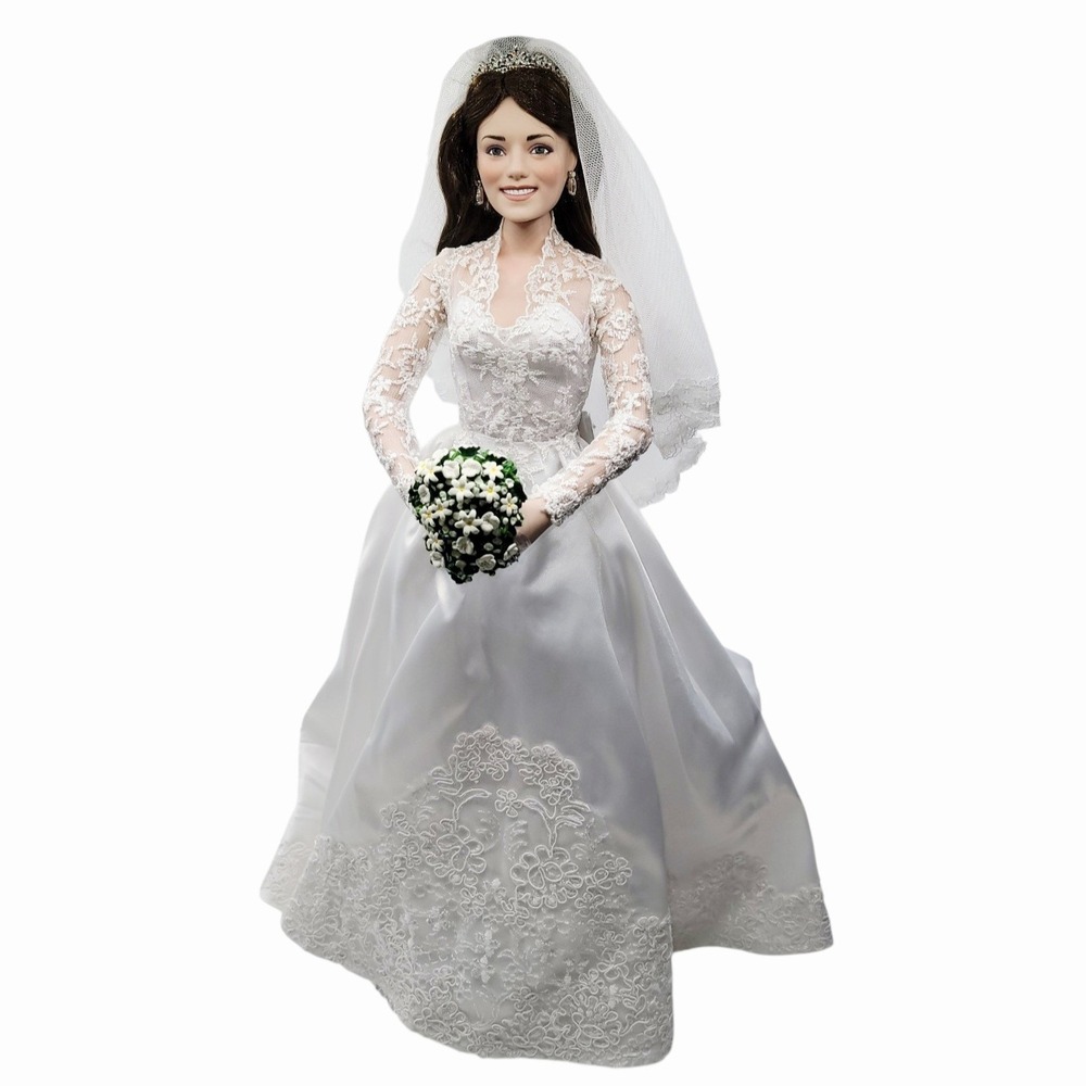 Danbury Mint Princess Kate Bride Doll 2011 Commemorative Edition Porcelain w Box